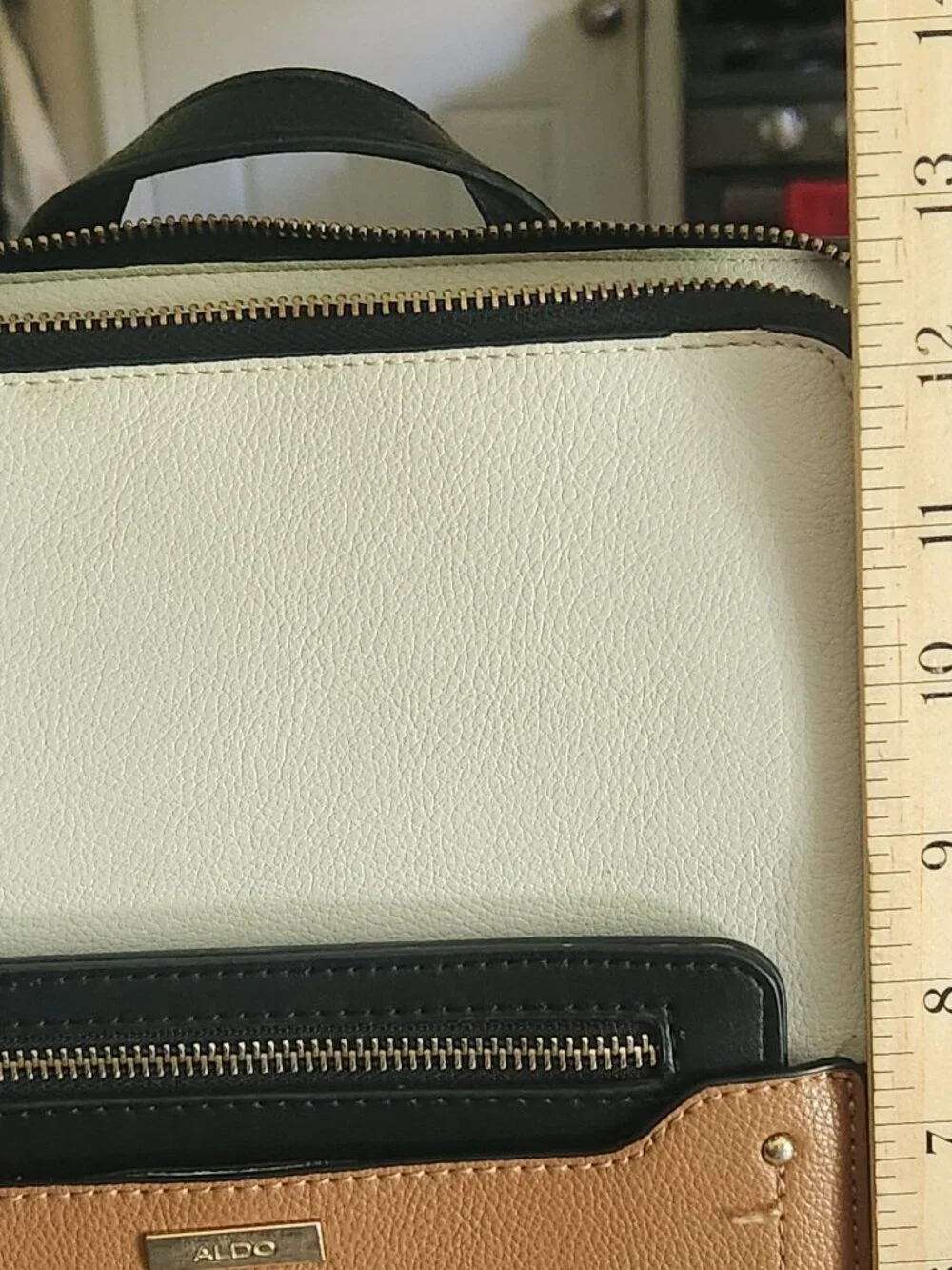 Aldo Stylish Black and Tan Backpack